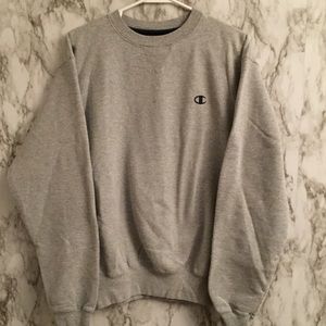 Champion Heather Gray Crew Neck Sweatshirt MJ66e